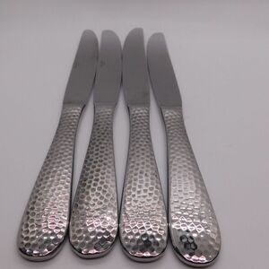 Wallace Brooklyn pattern set of 4 stainless steel butter knives